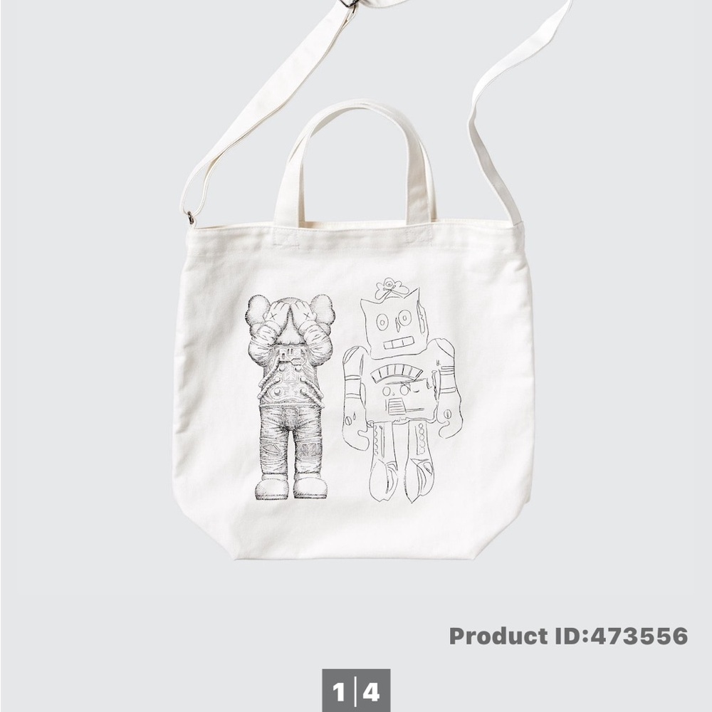 Brand New w/ tags Authentic KAWS x Warhol 2WAY Tote Bag
